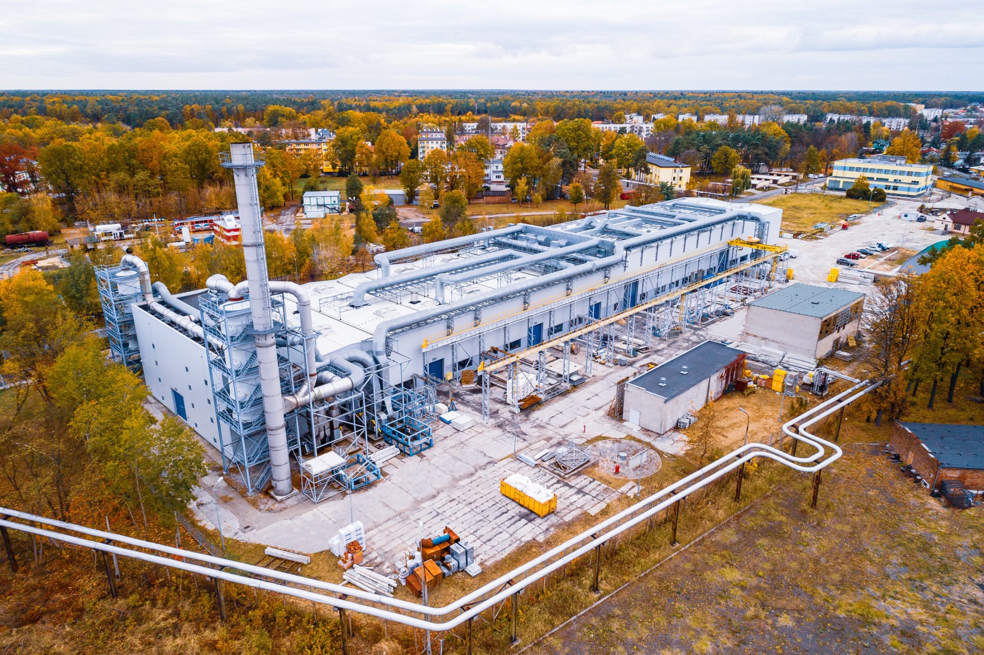 Widok z góry na Laboratorium Badań Ogniowych